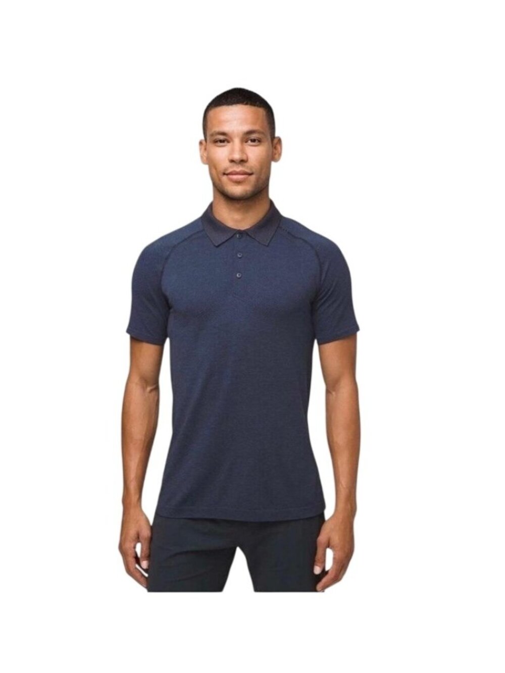Lululemon Metal Vent Tech Polo Shirt Mens XL Navy Blue Performance Golf Stretch